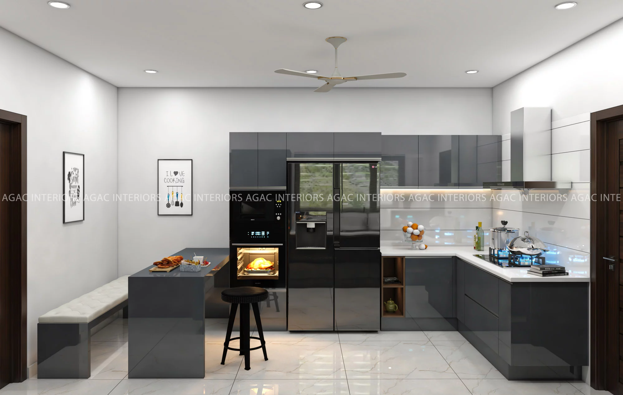 Read more about the article 3D Kitchen Designs