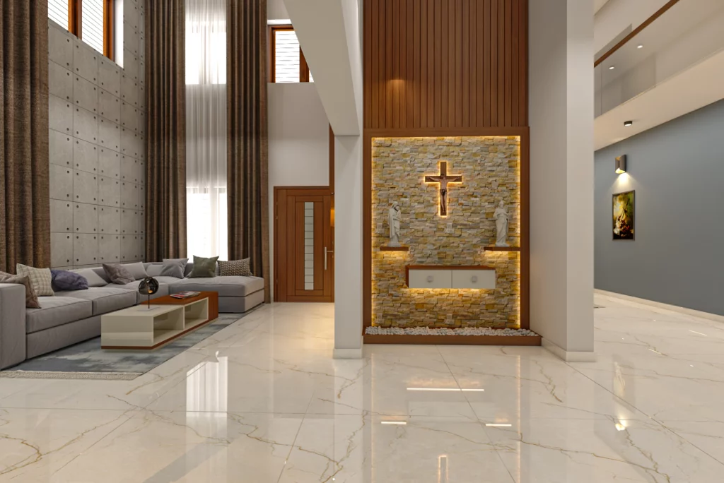 Modern catholic prayer room design